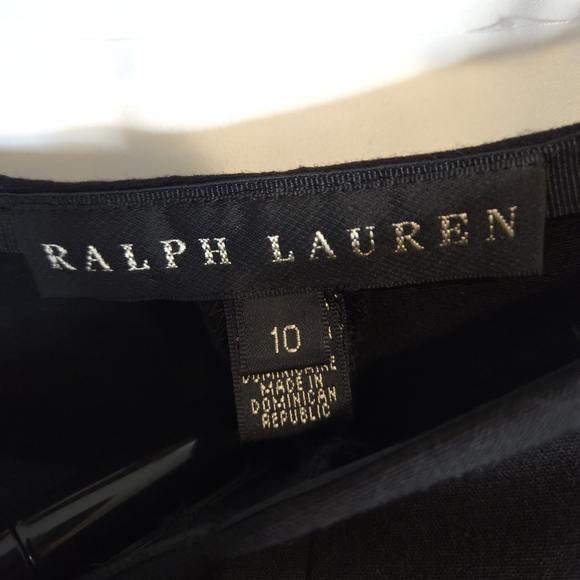 Ralph Lauren Women's Black Label Wool Blend Wide Leg Trousers Size 10 - Picture 6 of 8